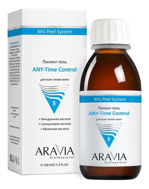 

Пилинг, скраб Aravia, Пилинг-гель "ANY-Time Control", ARAVIA Professional, 100 мл