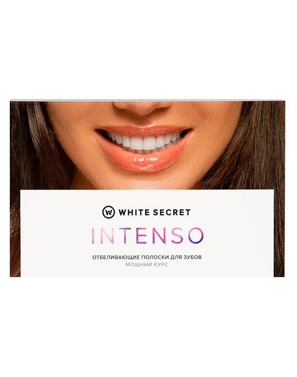 Отбеливающие полоски Intenso 14 саше White Secret global white полоски для отбеливания зубов активный кислород 2 саше