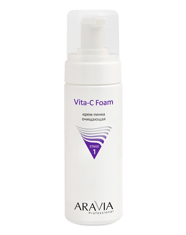 Крем-пенка очищающая Vita-C Foaming, ARAVIA Professional, 160 мл 6613218 - фото 1