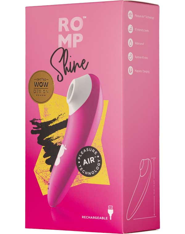Стимулятор с уникальной технологией Pleasure Air розовый Shine, Romp 1060941 - фото 4