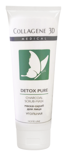 

Маска-скраб угольная Detox pure 75 мл Medical Collagene 3D