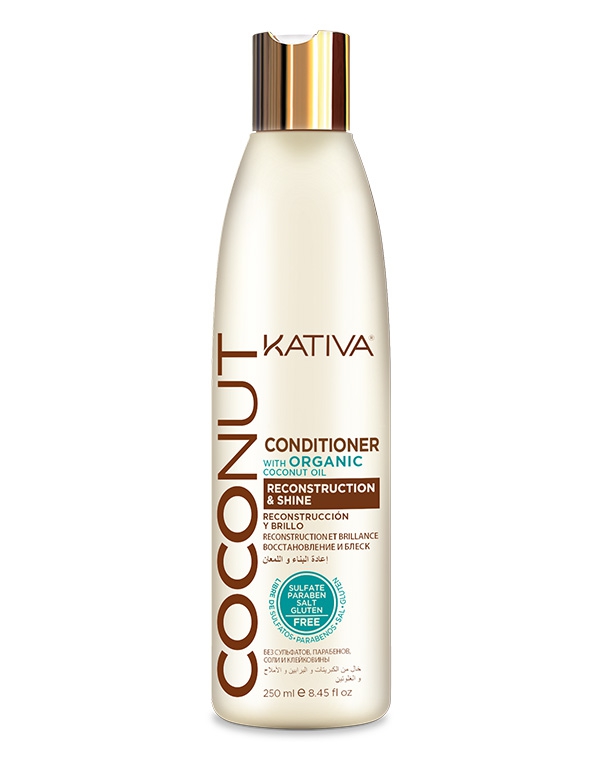 Восстанавливающий кондиционер с органическим кокосовым маслом для поврежденных волос Coconut, Kativa 65840748 - фото 1
