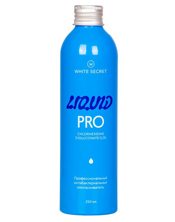 Ополаскиватель Liquid Pro 250 мл White Secret on white жидкость для ирригатора фитокомплекс ополаскиватель для полости рта 300