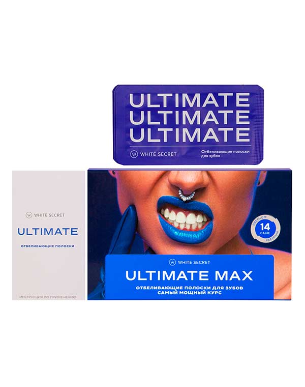 Отбеливающие полоски для зубов Ultimate MAX (14 саше), White Secret 10117287 Отбеливающие полоски для зубов Ultimate MAX (14 саше), White Secret - фото 2