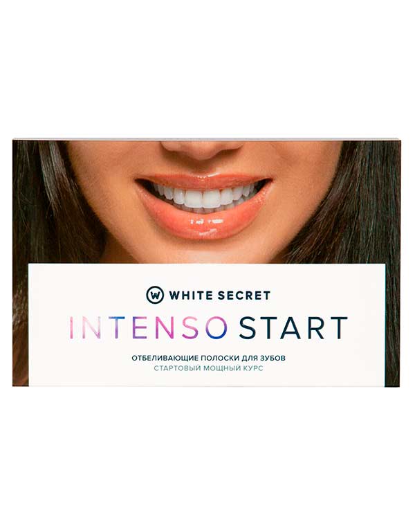Отбеливающие полоски Intenso Start 7 саше White Secret global white система для отбеливания зубов 15 мл