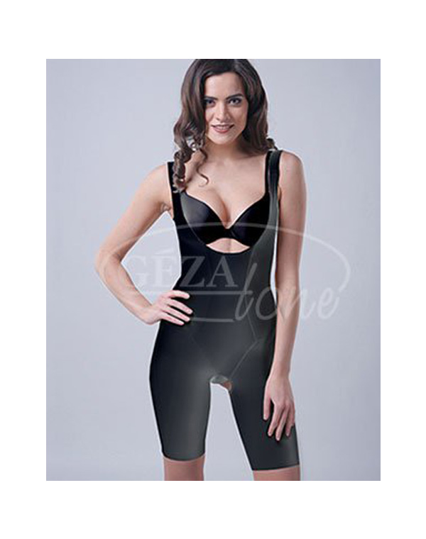 Корректирующее утягивающее белье Slim'n'Shape Bodysuit комбидрес (черный), Gezatone, размер S (42-44)