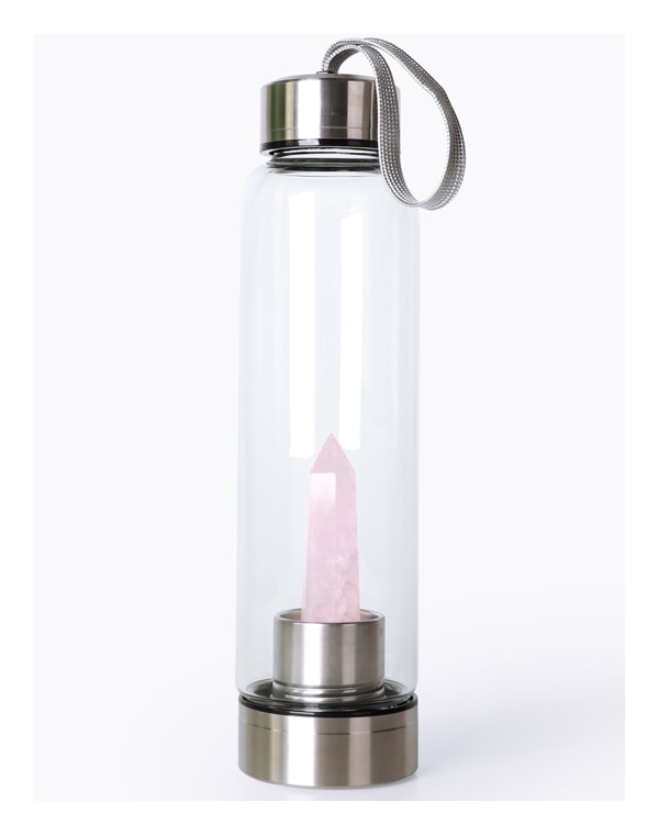 Бутылка для воды с розовым кварцем, Beauty Style, 700 мл 9790013 - фото 1