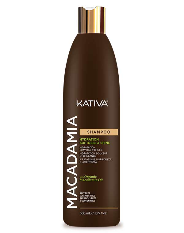 Интенсивно увлажняющий шампунь для нормальных и поврежденных волос MACADAMIA, Kativa, 500мл