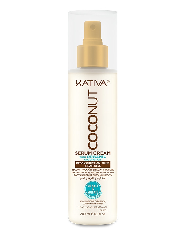 Восстанавливающая сыворотка с органическим кокосовым маслом для поврежденных волос Coconut, Kativa 65840779 - фото 1