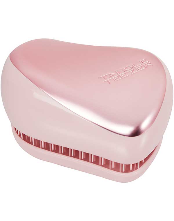 Расческа Tangle Teezer Compact Styler Pink Matte Chrome 6465029 - фото 1