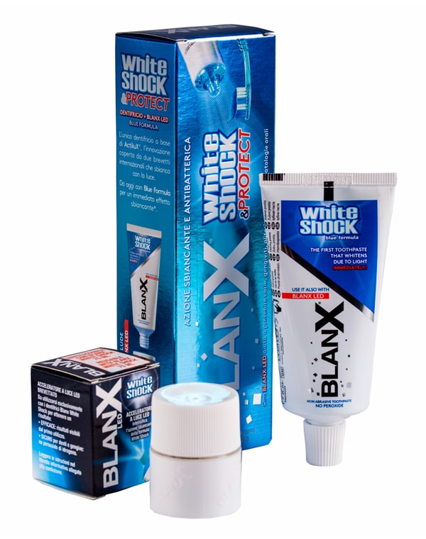 

Средства гигиены Blanx, Отбеливающий комплекс для зубов White Shock Protect + LED, Blanx, 50 мл