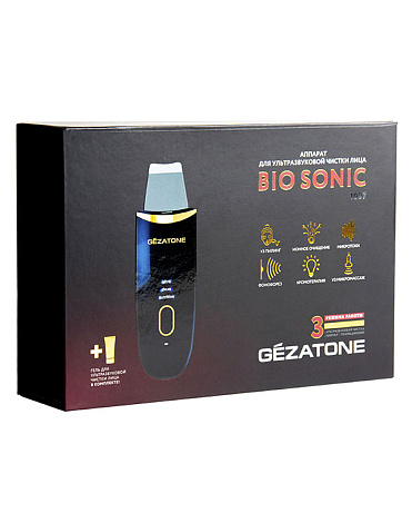 Аппарат для ультразвуковой чистки и лифтинга кожи лица Bio Sonic 1007, Gezatone - распродажа 4