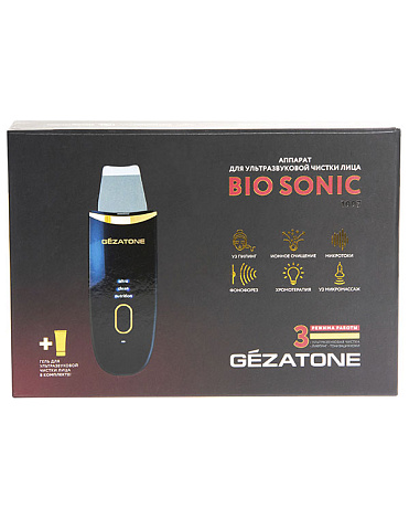 Аппарат для ультразвуковой чистки и лифтинга кожи лица Bio Sonic 1007, Gezatone - распродажа 6