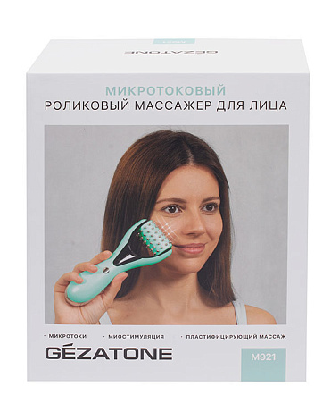 Микротоковый роликовый массажер для лица Biolift m921, Gezatone 7